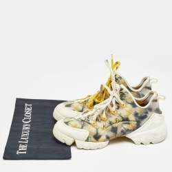 Pre Owned Dior Multicolor Fabric D-Connect Kaleidiorscope Sneakers Size 39