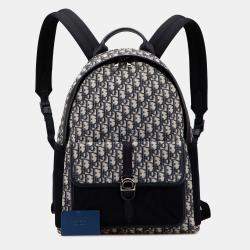 Pre Owned Dior Oblique Canvas 8 Backpack