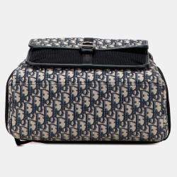 Pre Owned Dior Oblique Canvas 8 Backpack