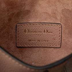 Pre Owned Dior Brown Leather Saddle Belt Bag