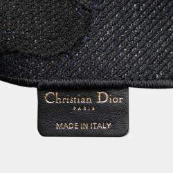 Pre Owned Dior Blue Canvas Camouflage Saddle Belt Bag