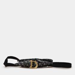 Pre Owned Oblique Canvas Saddle Belt Bag