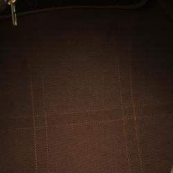 Dior Brown Honeycomb Coated Canvas Travel Bag