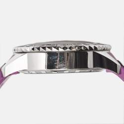 Dior Purple Stainless Steel Diamond Rubber Christal CD11431JR001 Women's Wristwatch 39 mm