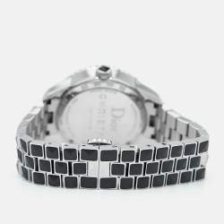 Dior Black Ceramic Stainless Steel Diamonds Christal CD11311B  WOmen's Wristwatch 33 mm