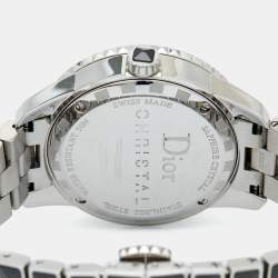 Dior Black Diamond Paved Stainless Steel Christal CD11311BM001 Women's Wristwatch 33 mm