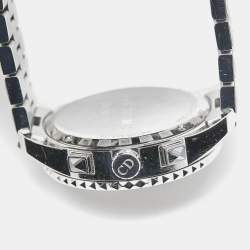 Dior Grey Stainless Steel DIamond Christal CD114313M002 Women's Wristwatch 38 mm