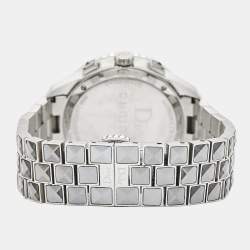 Dior Grey Stainless Steel DIamond Christal CD114313M002 Women's Wristwatch 38 mm