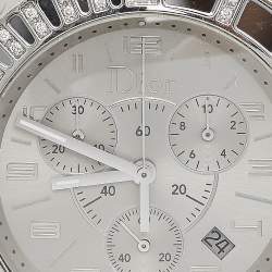 Dior Grey Stainless Steel DIamond Christal CD114313M002 Women's Wristwatch 38 mm