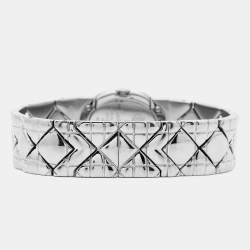 Pre Owned Christian Dior Mother of Pearl Stainless Steel Lady Dior D90-100 Women's Wristwatch 21 mm