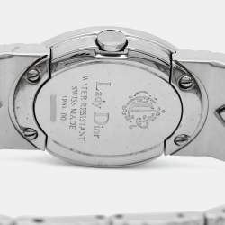 Pre Owned Christian Dior Mother of Pearl Stainless Steel Lady Dior D90-100 Women's Wristwatch 21 mm