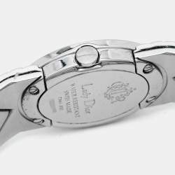 Pre Owned Christian Dior Mother of Pearl Stainless Steel Lady Dior D90-100 Women's Wristwatch 21 mm