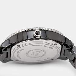 Dior Black Diamond Ceramic Stainless Steel Dior VIII CD1231E1C001 Women's Wristwatch 33 mm 