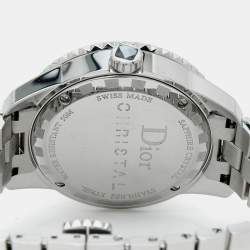 Dior Silver Dial Stainless Steel Christal CD113116M001 Women's Wristwatch 33 mm