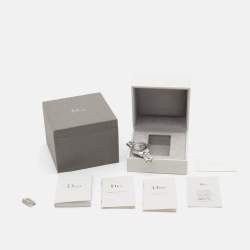 Dior Silver Dial Stainless Steel Christal CD113116M001 Women's Wristwatch 33 mm