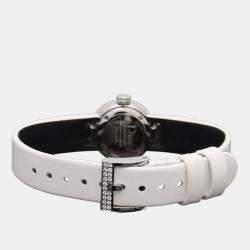 Pre Owned ساعة يد نسائية كريستيان ديور لا د دي ديور CD040110-J كوارتز ألماس ستانلس ستيل 19 مم