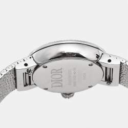 Pre Owned Dior La D De Dior CD04111X1545 Gray Dial Stainless Steel Women's Wristwatch 25 mm