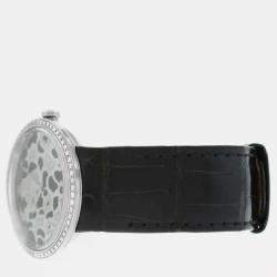 Pre Owned Christian Dior La D De Dior CD042113 Quartz Diamond Stainless Steel Women's Wristwatch 33 mm