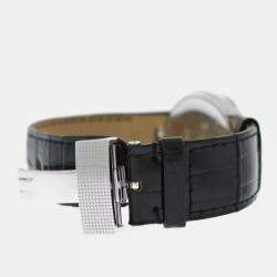 Pre Owned Christian Dior La D De Dior CD042113 Quartz Diamond Stainless Steel Women's Wristwatch 33 mm