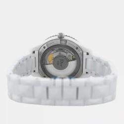 Pre Owned Christian Dior VIII Montaigne CD1245E9C001 Quartz White Diamond Mother of Pearl Ceramic Women's Wristwatch 39 mm