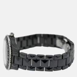 Pre Owned Christian Dior VIII Vendome CD1231E0 Quartz Black Ceramic Women's Wristwatch 34 mm