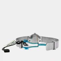 Pre Owned Dior La D De Dior CD047111M002 Quartz Diamond Stainless Steel Women's Wristwatch 25 mm