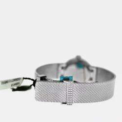 Pre Owned Dior La D De Dior CD047111M002 Quartz Diamond Stainless Steel Women's Wristwatch 25 mm