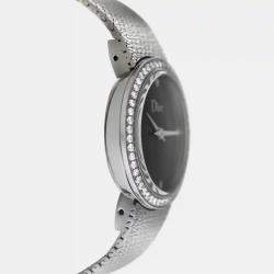 Pre Owned Dior La D De Dior CD047111M002 Quartz Diamond Stainless Steel Women's Wristwatch 25 mm