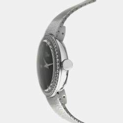 Pre Owned Dior La D De Dior CD047111M002 Quartz Diamond Stainless Steel Women's Wristwatch 25 mm