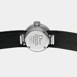 Pre Owned Dior La Mini D De Dior CD040110A030 Quartz Diamond Mother of Pearl Stainless Steel Women's Wristwatch 19 mm
