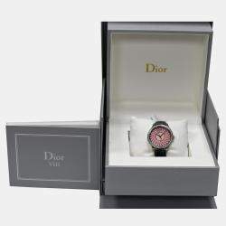Pre Owned Dior VIII Montaigne CD152113A001 Quartz Diamond Stainless Steel Women's Wristwatch 32 mm