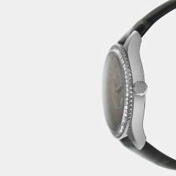 Pre Owned Dior VIII Montaigne CD152113A001 Quartz Diamond Stainless Steel Women's Wristwatch 32 mm