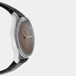 Pre Owned Dior VIII Montaigne CD152113A001 Quartz Diamond Stainless Steel Women's Wristwatch 32 mm