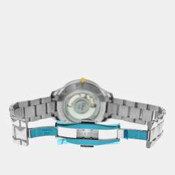 Pre Owned Dior VIII Montaigne CD1535I0M001 Automatic Diamond Mother of Pearl 18K Yellow Gold Stainless Steel Women's Wristwatch 36 mm