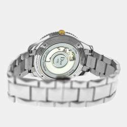 Pre Owned Dior VIII Montaigne CD1535I0M001 Automatic Diamond Mother of Pearl 18K Yellow Gold Stainless Steel Women's Wristwatch 36 mm