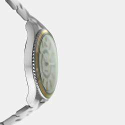 Pre Owned Dior VIII Montaigne CD1535I0M001 Automatic Diamond Mother of Pearl 18K Yellow Gold Stainless Steel Women's Wristwatch 36 mm