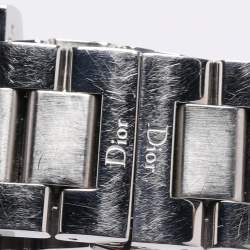Pre Owned Christian Dior Silver Stainless Steel Riva D101-100 Men's Wristwatch 31 mm