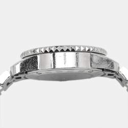 مملوكة مسبقًا ساعة يد نسائية ديور كريستال CD112112 ستانلس ستيل بيضاء 28.5 مم