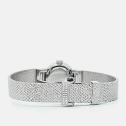 مملوكة مسبقًا ساعة يد نسائية ديور  لا ميني دي ديور ساتين CD040110M002 ألماس ستانلس ستيل صدف  19 مم