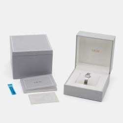 مملوكة مسبقًا ساعة يد نسائية ديور  لا ميني دي ديور ساتين CD040110M002 ألماس ستانلس ستيل صدف  19 مم