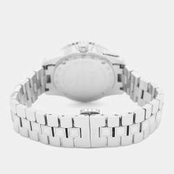 Pre Owned ساعة يد نسائية ديور كريستال CD112112 ستانلس ستيل بيضاء 28.5 مم