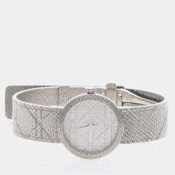 Pre Owned ساعة يد نسائية ديور لا دي دي ديور CD04111X1249 كوارتز ستانلس ستيل ماس 25 مم