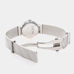 Pre Owned ساعة يد نسائية ديور لا دي دي ديور CD04111X1249 كوارتز ستانلس ستيل ماس 25 مم