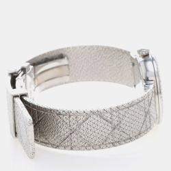 Pre Owned ساعة يد نسائية ديور لا دي دي ديور CD04111X1249 كوارتز ست انلس ستيل ماس 25 مم