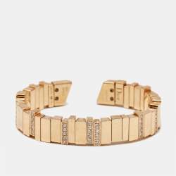 مملوكة مسبقًا Dior Gem Dior CD18117X1001 White Mother Of Pearl Dial 18k Rose Gold Diamond Women's Wristwatch 24.50 mm With Bracelet