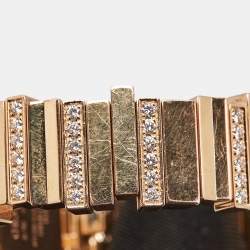 مملوكة مسبقًا Dior Gem Dior CD18117X1001 White Mother Of Pearl Dial 18k Rose Gold Diamond Women's Wristwatch 24.50 mm With Bracelet