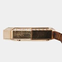 مملوكة مسبقًا Dior Gem Dior CD18117X1001 White Mother Of Pearl Dial 18k Rose Gold Diamond Women's Wristwatch 24.50 mm With Bracelet