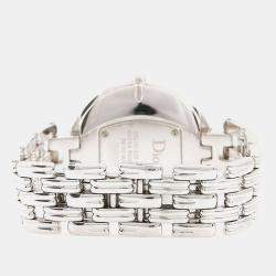 مملوكة مسبقًا ساعة يد نسائية ديور باجيرا CD094110 ألماس ستانلس ستيل كوارتز سوداء 35.5 مم