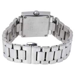 Pre Owned Dior SIlver Stainless Steel Diamond Riva D98-1014 Women's Wristwatch 24.50 mm