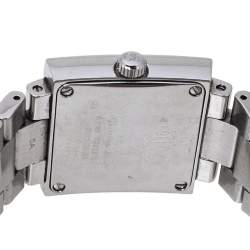 Pre Owned Dior SIlver Stainless Steel Diamond Riva D98-1014 Women's Wristwatch 24.50 mm